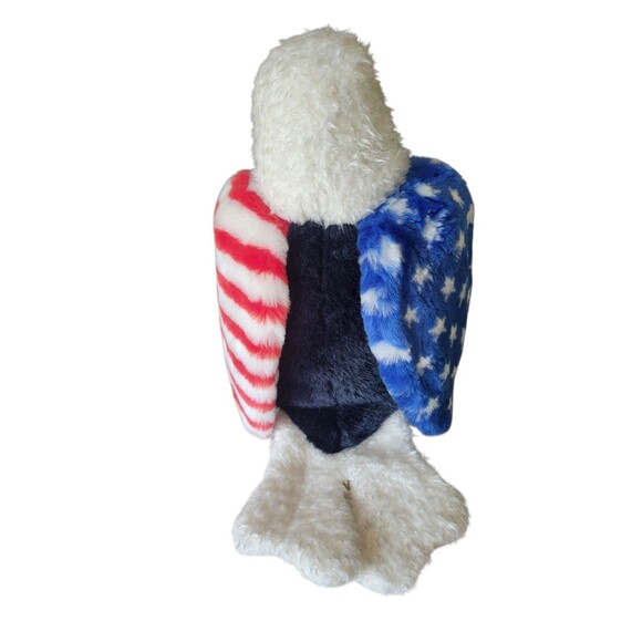 2002 TY Beanie Buddies Eagle America Red White Blue Stars And Stripes 11" - Picture 4 of 7